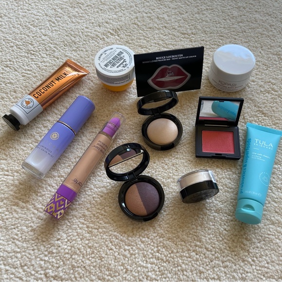Makeup Bundle Mini Travel Deluxe Skincare Beauty Cosmetic Bag NARS Orgasm - Picture 2 of 9